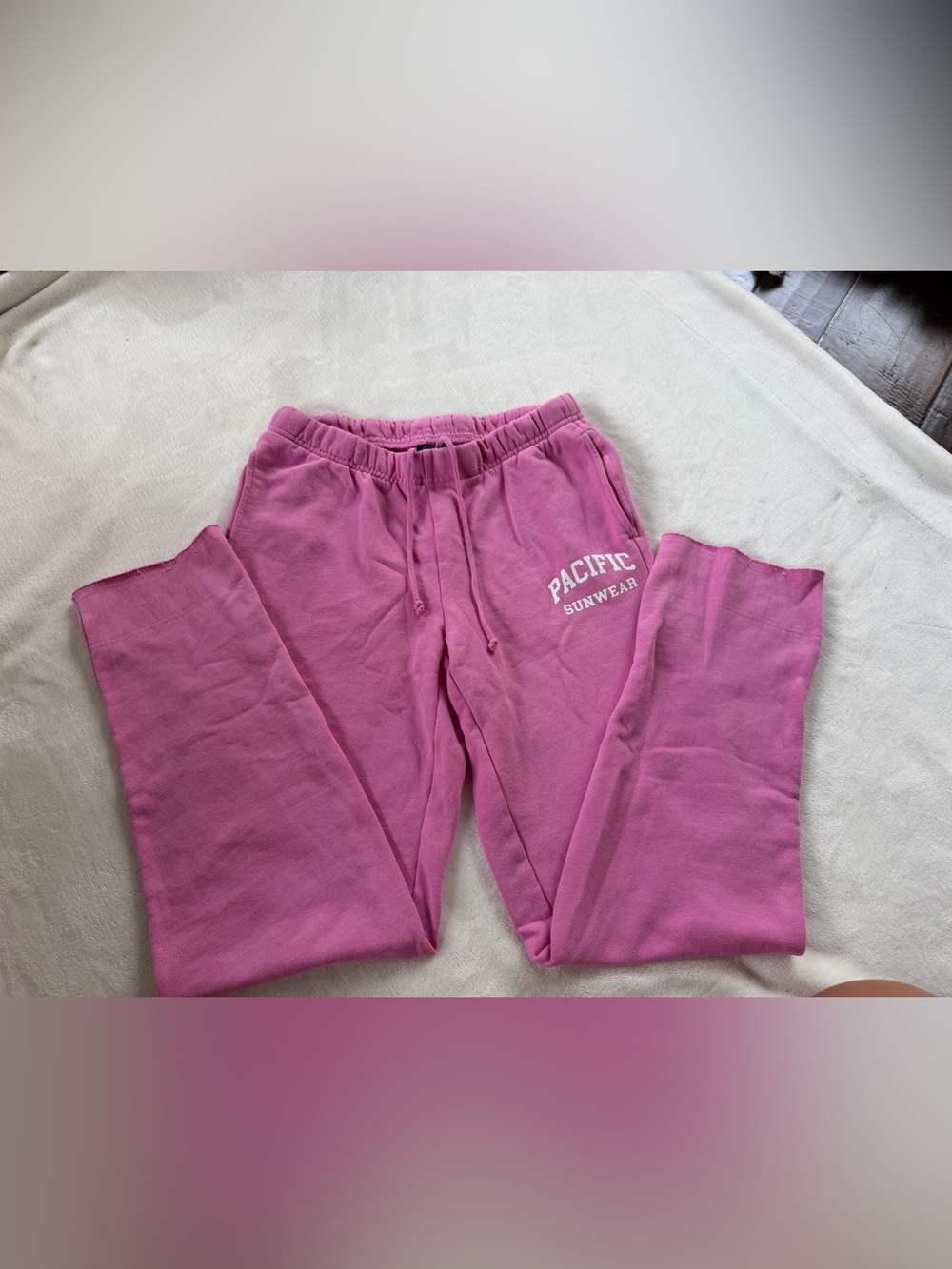 Pacific Sunwear Pink Wide-leg Sweatpants